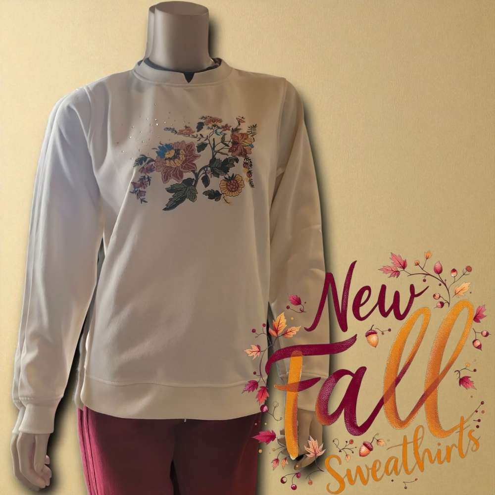 Floral Cream Sweatshirt
